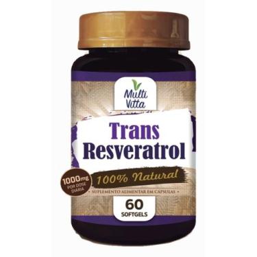 Imagem de Trans Resveratrol 1000mg com 60 Cápsulas Multivitta