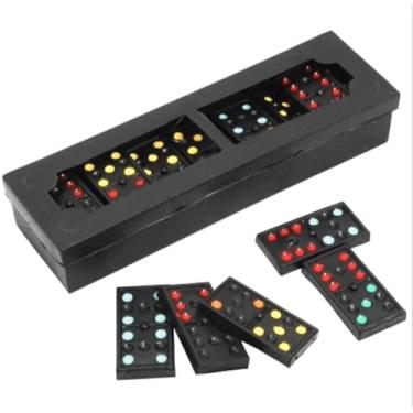 Imagem de Jogo de Dominó Tradicional com Estojo – Conjunto com 28 Peças em Plástico Resistente para Toda a Família