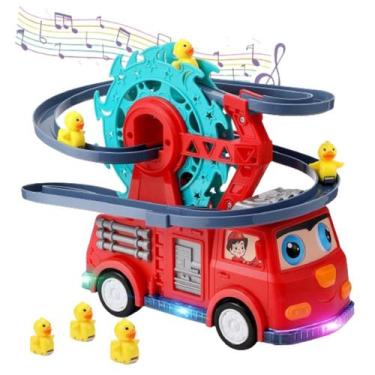 Imagem de Brinquedo Roda Gigante Dos Patos Caminhão Bombeiro Criança - Omfkids