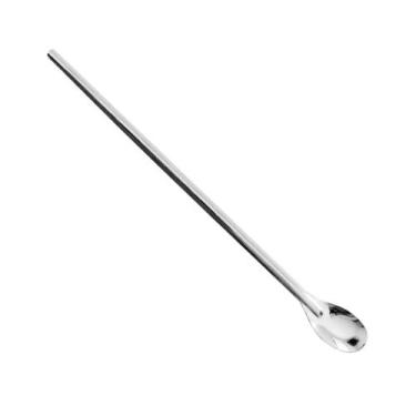 Imagem de Colher para Suco Drinks Coquetel Bailarina Aço Inox Longa 30cm - GOURM