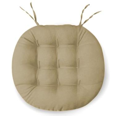 Imagem de Almofada Assento Cadeira Futton Futon 40x40cm Redonda Cores Diversas (Chino)