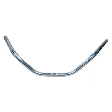 Imagem de Guidão Caiçara Beach Vintage Bicicleta Retrô Praiana Cromado Pilotagem