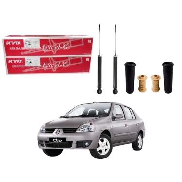 Imagem de Kit amortecedor traseiro kayaba original renault clio sedan 1.0 1.6 2003 A 2007