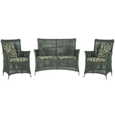 Imagem de  Jogo Sofá e 2 Poltronas de Área Igapó Alumínio