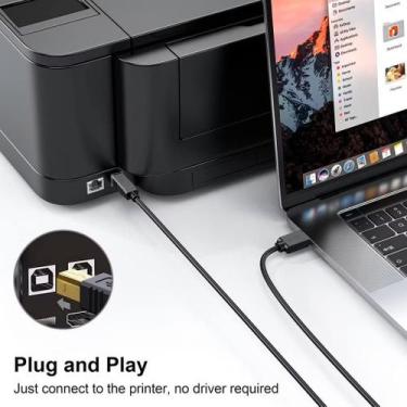 Imagem de Cabo Universal Para Impressora TipoB Cabo de Impressora Usb 2.0 - FY