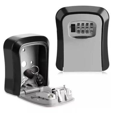 Imagem de Cadeado Caixa Segredo Cofre Parede Guarda Chaves Objetos - Perfetto
