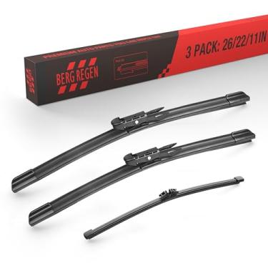 Imagem de BERG REGEN 3 Palhetas De Limpador Para-Brisa, Substituição Para Ford Explorer 2023, 2022, 2021, 2020, 2019-2011, Conjunto Oem - 26"/16"/11" (Conjunto 3) Oe:Bb5Z-17528-E/D/A
