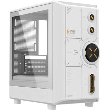 Imagem de ALSEYE Rams2.0 Capa para PC Torre Média ATX/Micro-ATX/ITX Painel lateral de vidro temperado, filtros de controle de poeira ARGB suportam CPU Cooler de 180 mm/GPU de 305 mm/PSU de 160 mm 6 x 120 mm