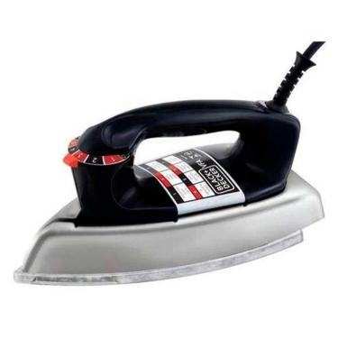Imagem de Ferro de Passar a Seco Black&Decker VFA Com 7 Níveis de Temperatura e 1100W Preto e Prata