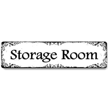 Imagem de Placa para sala de armazenamento de 30,5 x 7,6 cm com nome de porta de PC para proprietários de ambientes externos e internos, propriedade de aluguel de férias no local de trabalho