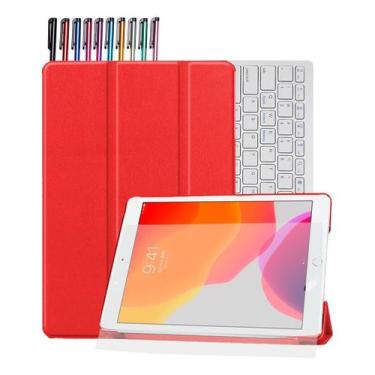 Imagem de Kit Capa+ Teclado+ Película+ Caneta Para iPad 9 Geração   - NoBrand, V