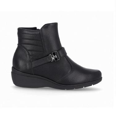 Imagem de Bota Cano Curto Piccadilly Maxi 117106 Feminina - Preta-Feminino