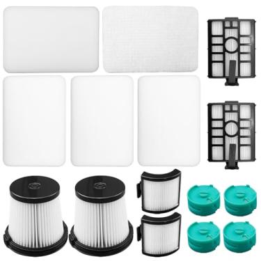 Imagem de Kit de filtros com pré-motor e cartucho adequado para Shark IW3511 IW3120 IW3511AMZ IW3615 IW3110C IW3111C IW3120C DetectPro aspirador de pó sem fio substitui XPRFIW1000 XHFIW1000 XFIW1000 XAFFIWW