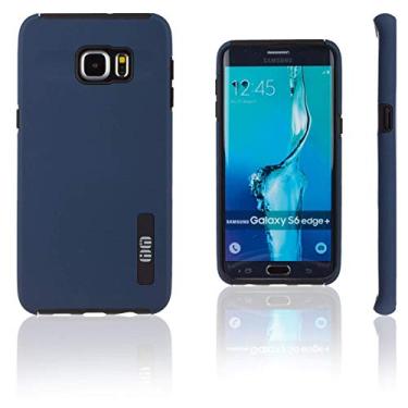 Imagem de Lilware Capa de plástico rígido de armadura lisa para Samsung Galaxy S6 Edge+ Plus SM-G928A. Capa protetora de camada dupla robusta (não serve para Samsung Galaxy S6 e S6 Edge). Preto/azul escuro