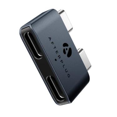 Imagem de Extensor USB C para MacBook com capa, adaptador de extensão de 2 portas tipo C macho para fêmea compatível com porta Thunderbolt 3/4 ou USB4 tipo C; 240W PD, vídeo 8K e dados de 40 Gbps