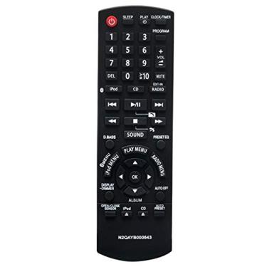 Imagem de N2QAYB000643 Controle remoto substituto para Panasonic Compact Stereo System SC-HC55DB SC-HC35 SC-HC35DB SC-HC55 SA-HC55
