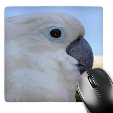 Imagem de 3dRose LLC Mouse pad 20,3 x 20,3 x 0,63 cm, cacatua com olhos azuis (mp_21350_1)
