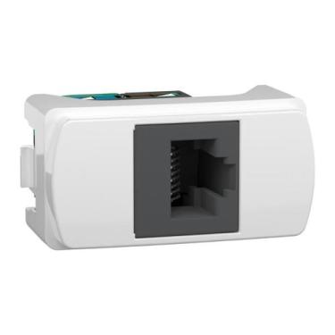 Imagem de Modulo Tomada Rj45 8 Fios Utp Cat5E Miluz S3B74100 Schneider