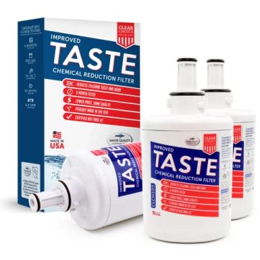 Imagem de Filtro de substituição Clear Choice para Samsung DA29-00003G DA97-06317A Filtro de água de geladeira compatível com DA97-06317A, certificado NSF/ANSI 42, caixa com 3, feito nos EUA