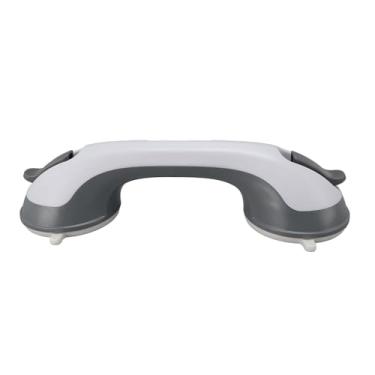 Imagem de Manuse do Chuveiro, Instalação Fácil de Sucção Forte Fixação Segura Barra de Handicap Chuveiro Resistente para Banheira (Cinza branco)