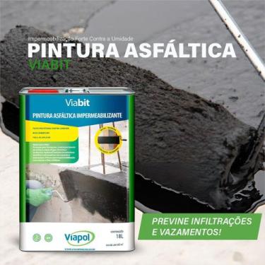Imagem de Pintura Asfáltica Impermeabilizante Manta Viabit Viapol 18l