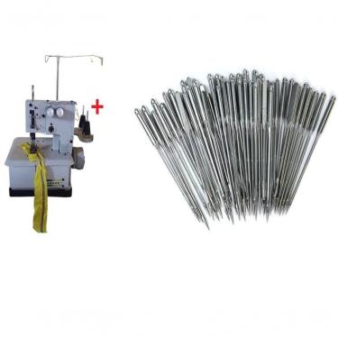 Imagem de Colarete 2 Agulhas Semi Industrial + 50 Agulhas Branco 110v