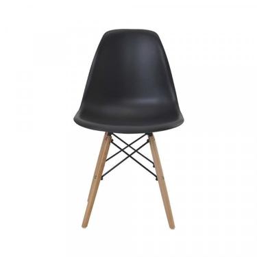 Imagem de Conjunto 6 Cadeiras Eiffel Pp Base Madeira Preto