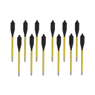 Imagem de Kit 12 Setas Alumínio Besta /balestra Ponteira Metal 6,5 Mk