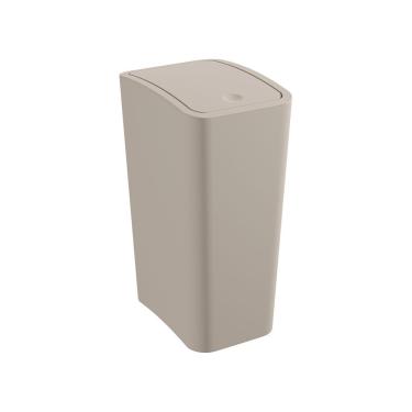 Imagem de Lixeira Astra Ltc2 Com Tampa Click 8l Retangular Argila