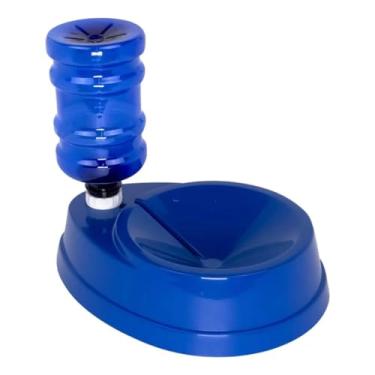 Imagem de Bebedouro Automático para Cães e Gatos, 1000ml, Azul, Dispensador por Gravidade