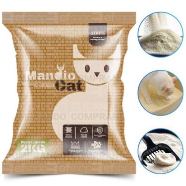 Imagem de Areia Sanitária De Mandioca Para Caixa De Gatos 2Kg - Barra Velha Pet
