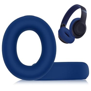Imagem de Adhiper Protetores De Ouvido Antissuor Para Fones Beats Studio Pro, Acessórios Capa Silicone Ouvido, Lavável E À Prova Suor - Azul