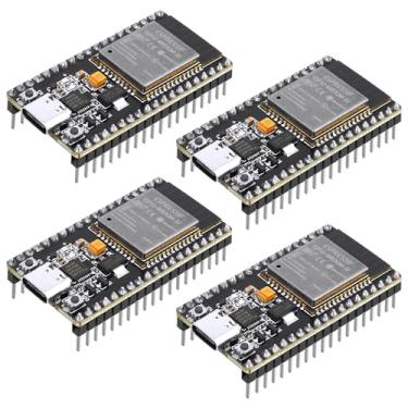 Imagem de MakerHawk Pacote Com 4 Placas Esp32 Esp32-32S Módulo Wroom Cp2012 Usb C 38 Pinos Wifi + Bluetooth Interface Tipo Esp32-Devkitc-32 Desenvolvimento Sta/Ap/Sta+Ap