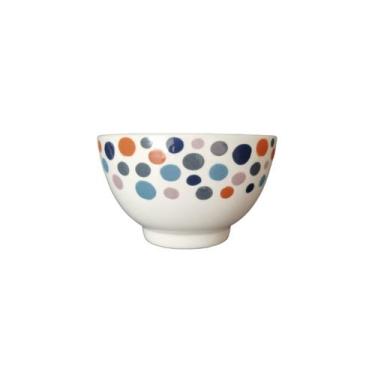 Imagem de Conjunto Tigelas Bowls Porcelana Decorados Poá 500ml Kit C/6 - BHR CAS