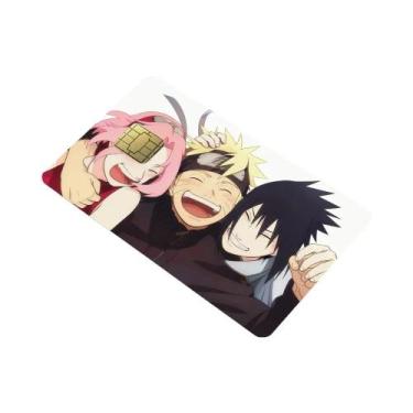 Imagem de Haruno Sakura 4pcs Adesivos De Pele De Cartão De PVC Para Banco Ônibus