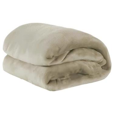 Imagem de Cobertor Manta Casal Quarto Jolitex Unicolor Macia 180x220cm