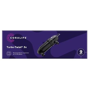 Imagem de Coralife Aquarium Fish Tank Marine Salt Water Turbo-Twist Esterilizador UV 3X, para até 125 galões