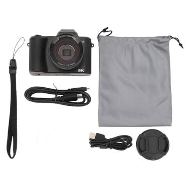 Imagem de 5K Câmera Digital Autofocus 5X Zoom Óptico Estabilização de 6 Eixos 3.2 polegadas IPS Display 64MP Câmera Vlogging Câmeras Duplas