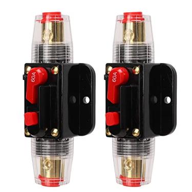 Imagem de Ymiko Disjuntor de, Disjuntor Com o Suporte Manual de Redefinição 12-24V DC Breaker para o de áudio do Barco (60a)