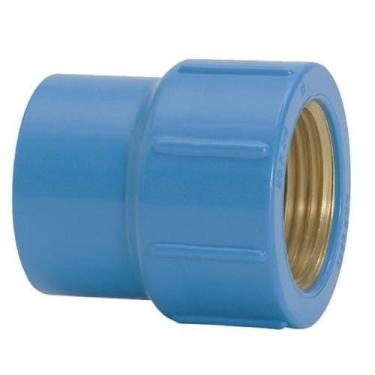 Imagem de Luva Azul 25mm x 3/4'' PVC AMANCO - PN 750 kPa - Soldável e Roscável e