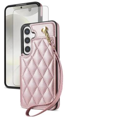 Imagem de Asuwish Capa de telefone para Samsung Galaxy A14/M14 5G capa carteira com protetor de tela de vidro temperado e alça de pulso suporte para cartão de crédito acessórios de celular A 14 4G 14A 14M G5