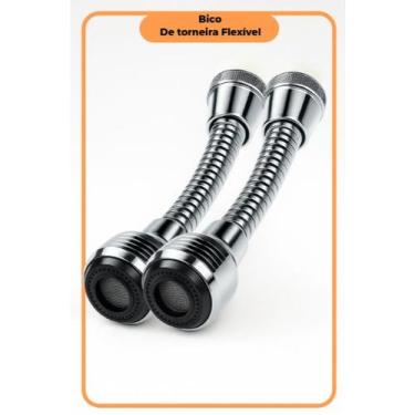 Imagem de Kit 2 Chuveirinho Bico Extensor Arejador Articulado Para Torneira Pia 