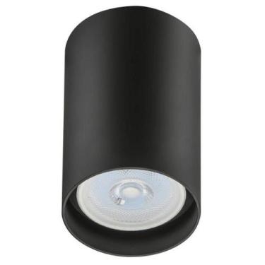 Imagem de Spot de Sobrepor de Teto Preto Bivolt Lâmpada Par20 Luminária Alta Dit