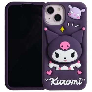Imagem de MONEHOYSY Capa de desenho animado para iPhone 16 Pro 6,3 polegadas 2024, moda fofa 3D gatinho fofo kawaii silicone macio animal tectivo gel shock of gel capa traseira para crianças mulheres meninas