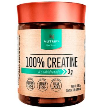 Imagem de 100% Creatine Monohidratada em Cápsulas (120 Caps) - Nutrify