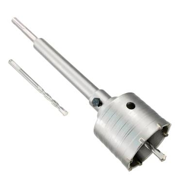 Imagem de DKIBBITH Serra Copo Para Concreto De 2-1/2, Broca De Núcleo De Aço Tungstênio De 65 Mm Para Blocos De Concreto, Tijolos, Pedras, Paredes De Tábuas Para Tubos Ou Mini Linhas De Divisão, Com Haste Sds