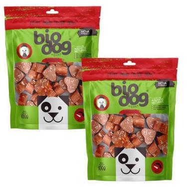 Imagem de 2x Petisco Biodog Gourmet Love Bits 100g