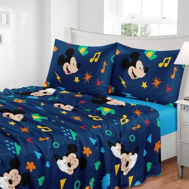 Imagem de Jogo de Cama 2 peças Infantil Toque de Seda - Jolitex - Mickey Happy