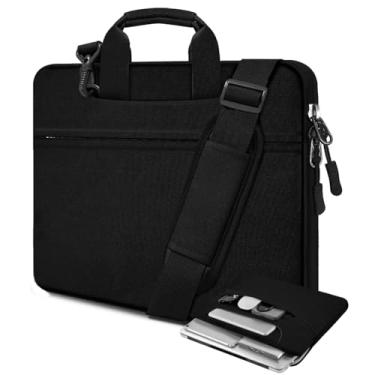 Imagem de Bolsa de ombro para laptop de 14 polegadas, pasta de computador compatível com MacBook Pro de 14 polegadas M4/M3/M2/M1 todos os modelos de Mac Air/Pro de 13,3 polegadas, XPS 13 14 e a maioria dos