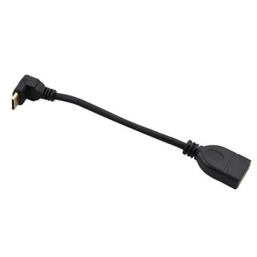 Imagem de Cabo Mini HDMI macho para HDMI fêmea de 15 cm, cabo HDMI 2.0 de alta velocidade, 1080p para câmera, filmadora, tablet e placa gráfica/vídeo
